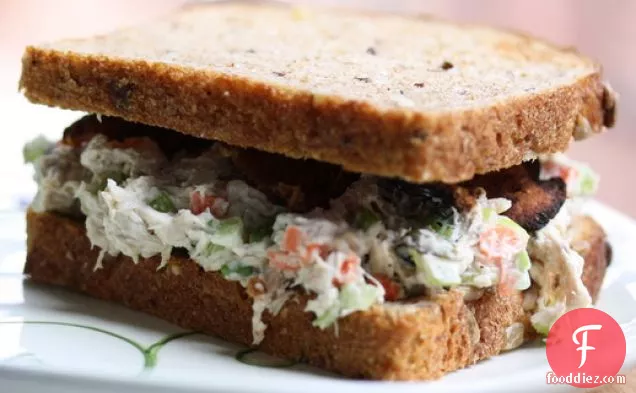 Eat For Eight Bucks: Crunchy Chicken Salad Sandwiches with Bacon