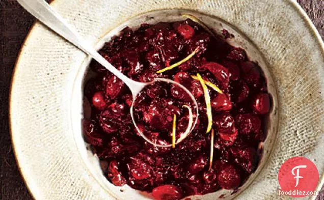 Cranberry Sauce with Cassis and Dried Cherries