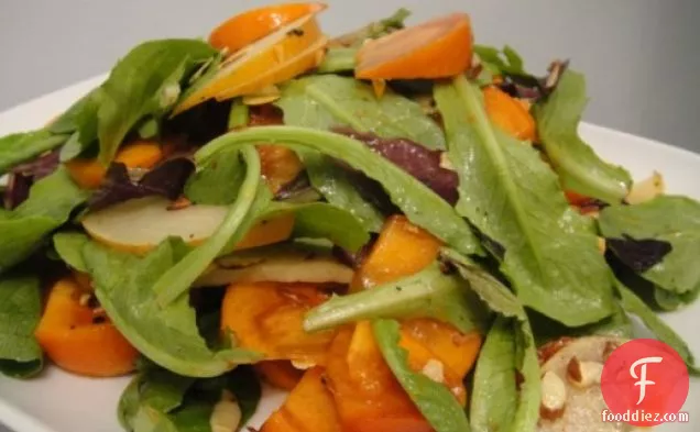 Cook the Book: Asian Pear, Persimmon, and Almond Salad