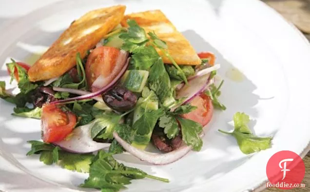 Cook the Book: Fried Halloumi Salad