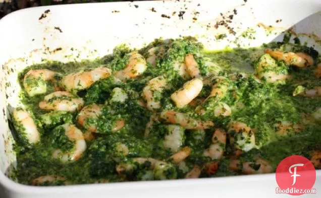 Shrimp with Green Sauce