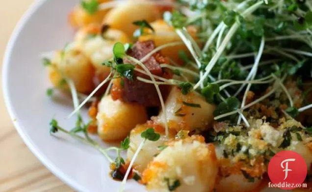 Dinner for Two: Crispy Broiled Scallops and Chorizo