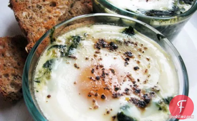 Sunday Brunch: Spinach Baked Eggs