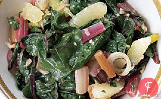 Rainbow Chard With Lemon, Fennel, And Parmigiano