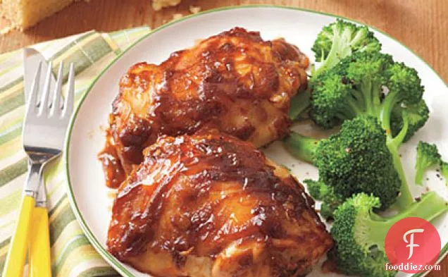 Chicken with Peanut-Butter Barbecue Sauce