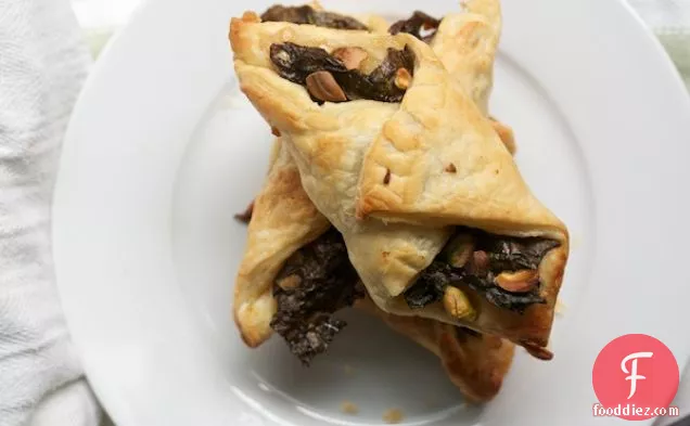 Swiss Chard Turnovers With Parmesan And Pistachios