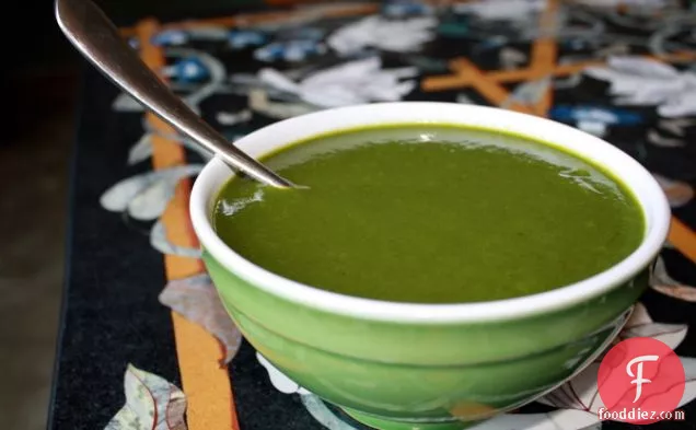 Green Goddess Soup With Zucchini, Chard, And Cilantro