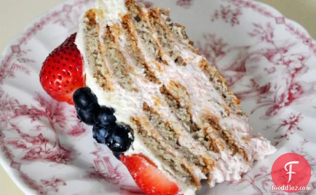 Red, White, and Blueberry Icebox Cake