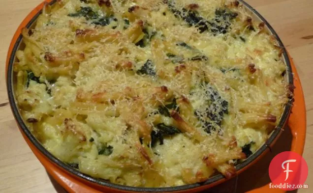 Baked Pasta With Cauliflower And Chard