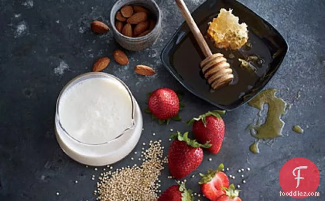 Quinoa with Strawberries and Buttermilk