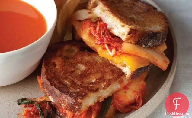 Grilled MILKimcheeze Sandwich from 'The Kimchi Cookbook