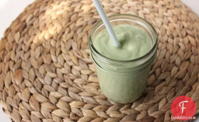 Avocado Kefir Smoothie with Ginger and Mint