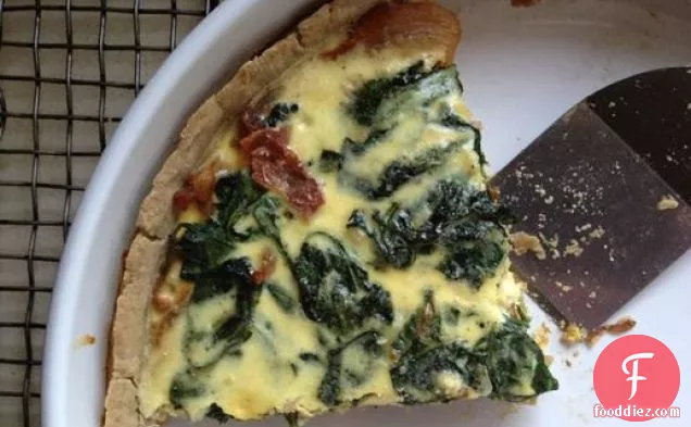 लस मुक्त पालक और प्याज तीखा