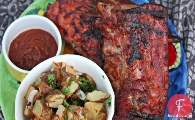 Baby Back Ribs With Mojo Barbecue Sauce