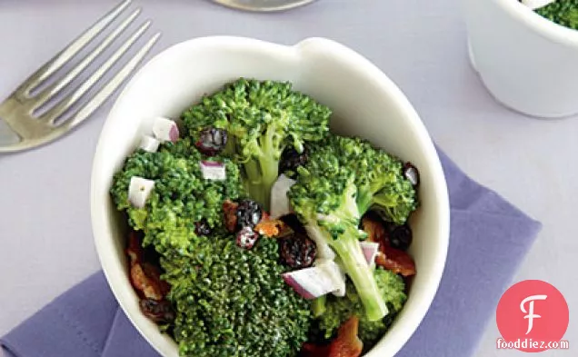 Broccoli Crunch Salad with Bacon and Currants