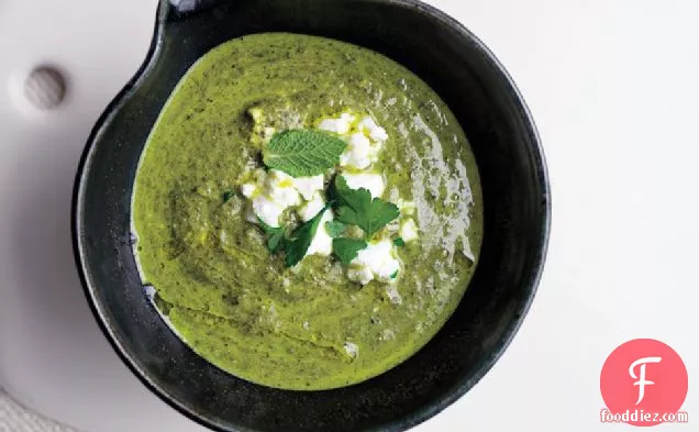 Herb, Chard, And Feta Soup
