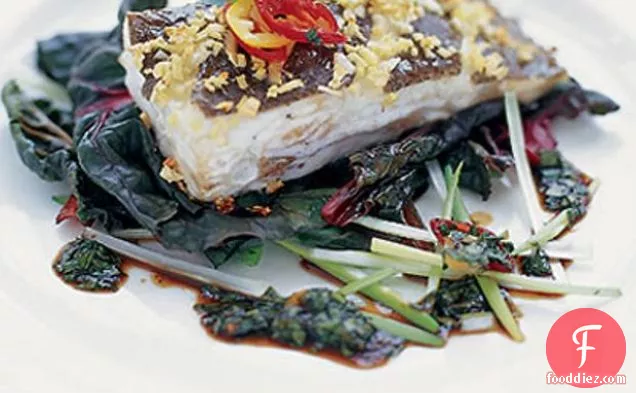 Asian-style Brill With Greens