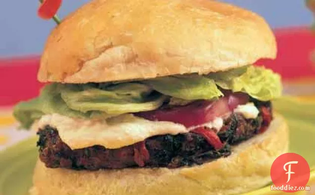 Greek-Style Burgers with Feta Aioli