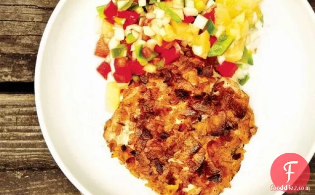 Plantain-Crusted Mahi mahi with Pineapple Salsa from 'The Catch