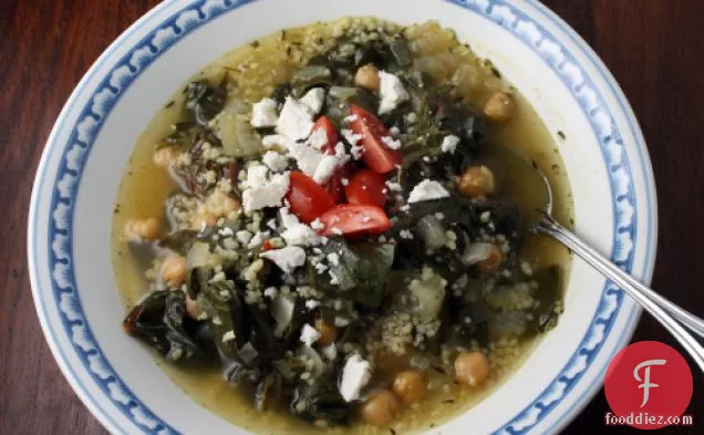 Chickpea, Chard, And Couscous Soup