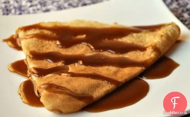Crepes with Caramel Sauce