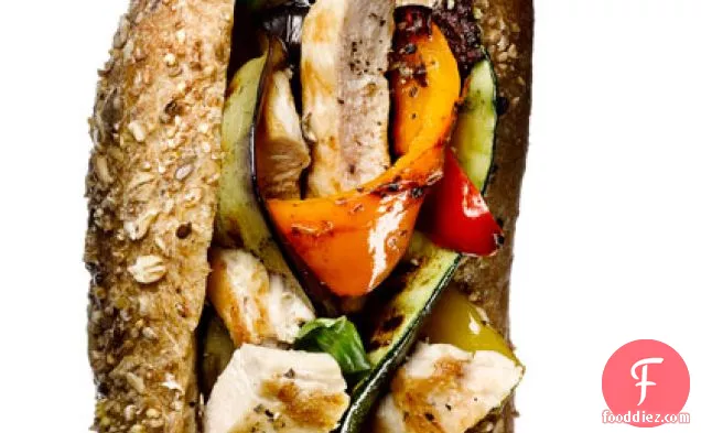 Grilled Chicken and Vegetable Hero