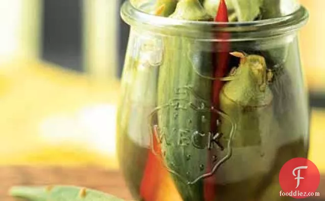 Spicy Pickled Okra