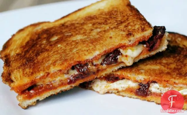 Grilled Cheese Sandwich with Sun-Dried Tomatoes and Harissa
