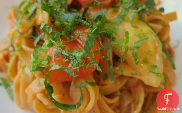 Roasted Tomato and Fennel with Tagliatelle