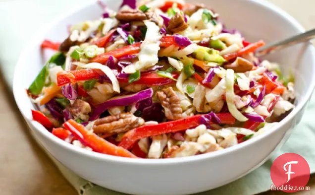 Southern-Style Slaw with Pecans and Maple-Dijon Vinaigrette