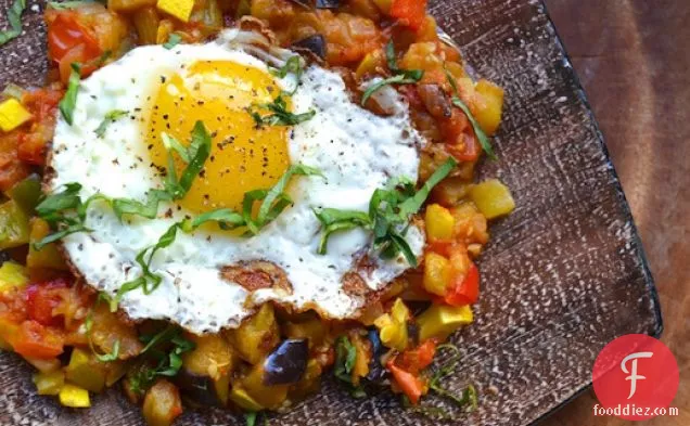 Ratatouille With Fried Eggs