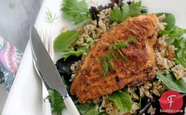 Gluten-free Pan Fried Catfish Recipe With Brown Rice And Baby G