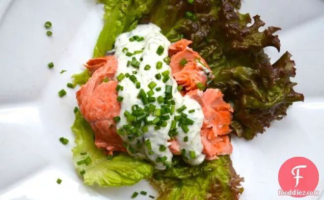 Poached Salmon With Dill Horseradish Sauce