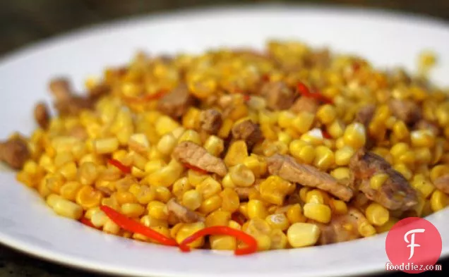 Dinner Tonight: Miao Pork with Corn and Chiles