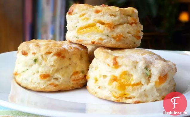 Bread Baking: Cheddar and Scallion Biscuits