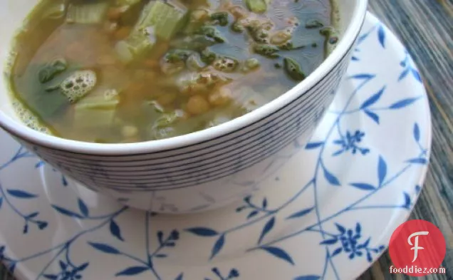 Syrian Lentil Chard Soup