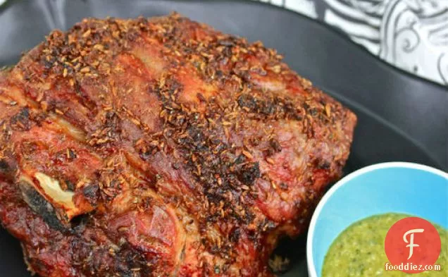 Fennel-Rubbed Pork Shoulder With Salsa Verde