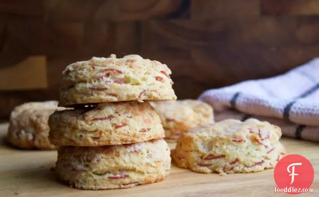 Ham and Cheddar Biscuits