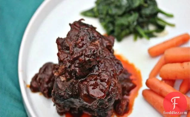 Braised Short Ribs With Porcini-Port Wine Sauce