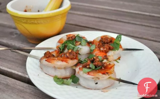 Grilled Colossal Shrimp with Charmoula