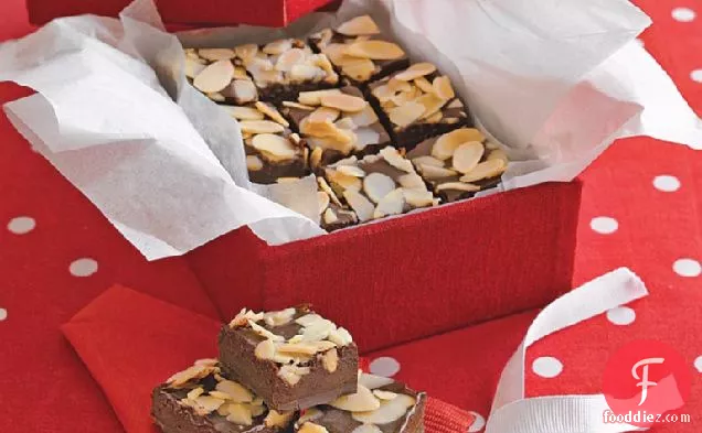 Chocolate-Almond Fudge Squares