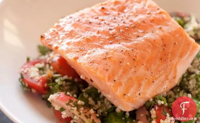 Slow-Baked Atlantic Salmon with Tabouli from 'Flour, Too