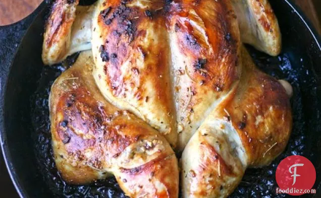 डिनर टुनाइट: जैक्स पेपिन का त्वरित भुना हुआ चिकन