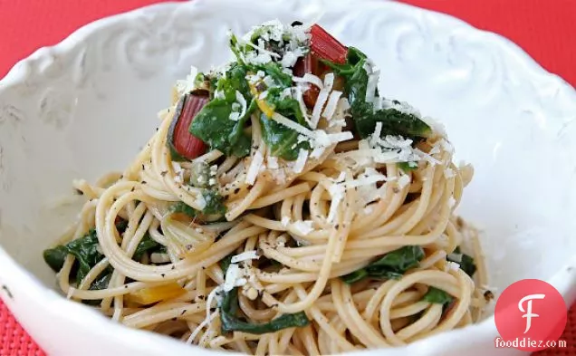 Pasta With Sauteed Swiss Chard