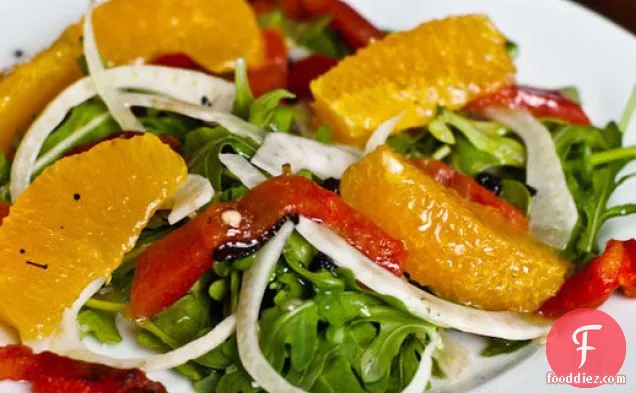 Fennel, Orange, and Roasted Pepper Salad