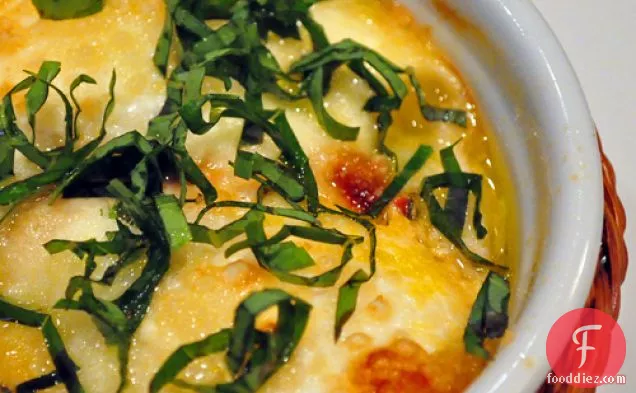 बेक्ड इतालवी अंडे - और जैतून का तेल सस्ता