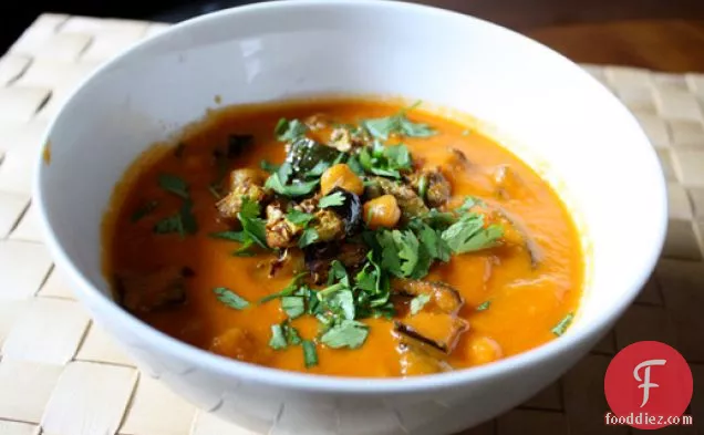Dinner Tonight: Roasted Tomato and Eggplant Soup