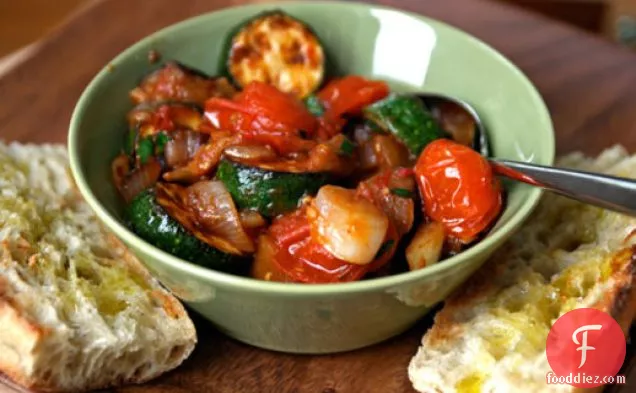 Dinner Tonight: Ratatouille with Grilled Bread
