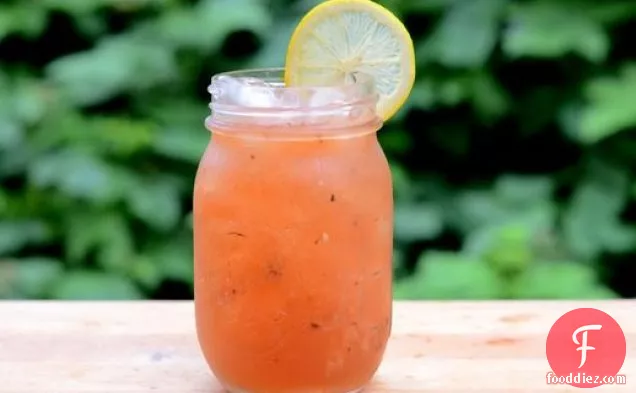 Grilled Peach Whiskey Sour