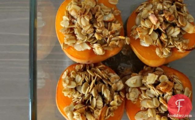Baked Apricots with Brown Sugar Streusel